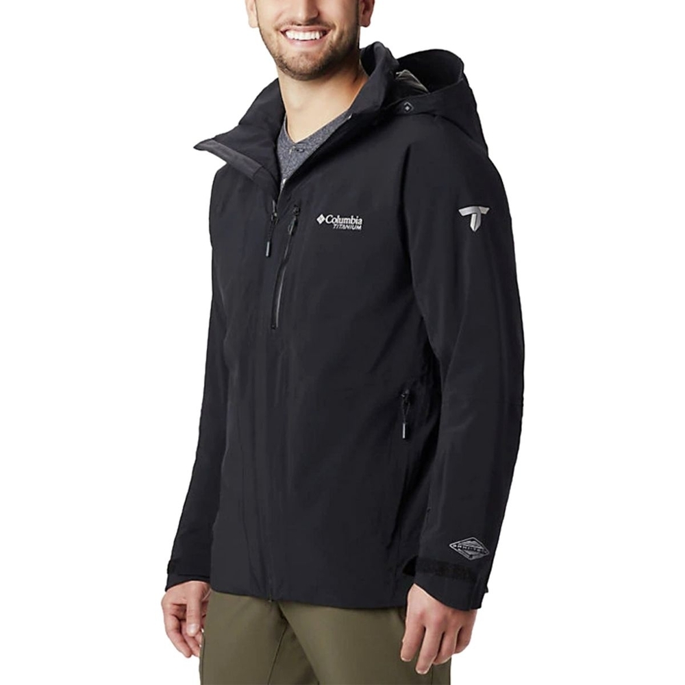 Columbia Titanium Snow Rival Men's Black Jacket Medium